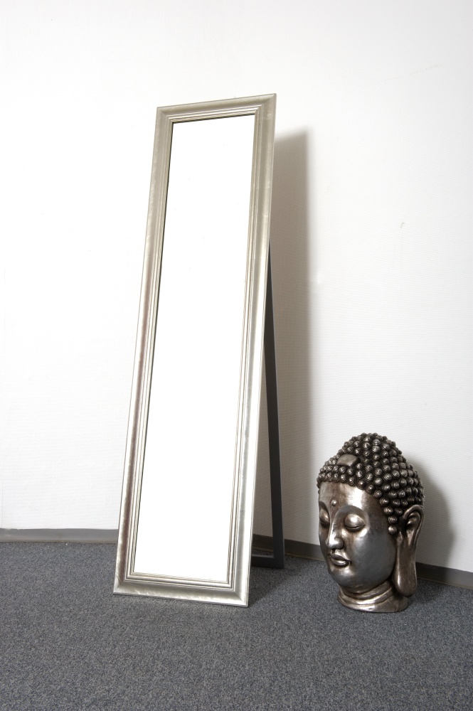 Spiegel Standspiegel Farbe Shiny Silver 45x170 cm