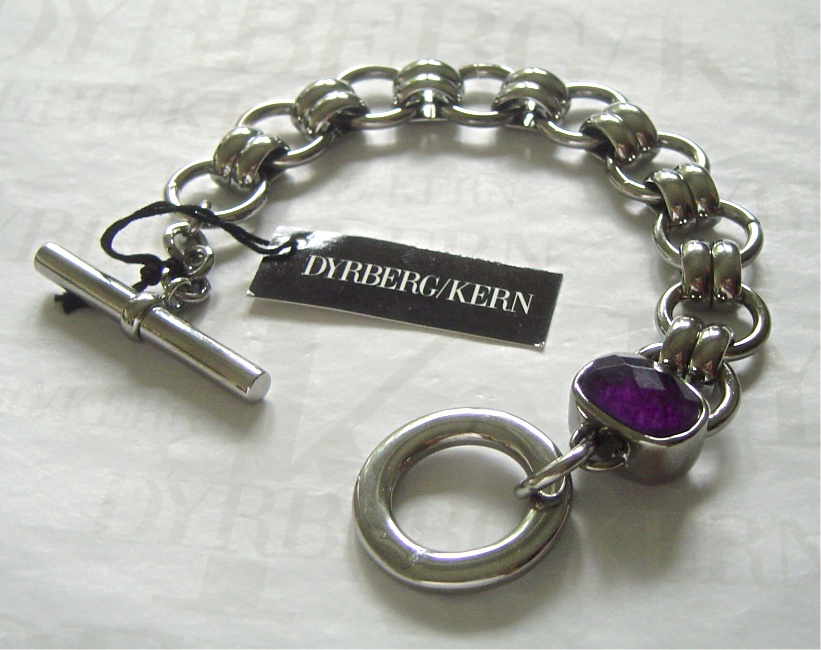 Rhodiniertes Armband Barin Purple Shiny Silver von Dyrberg Kern