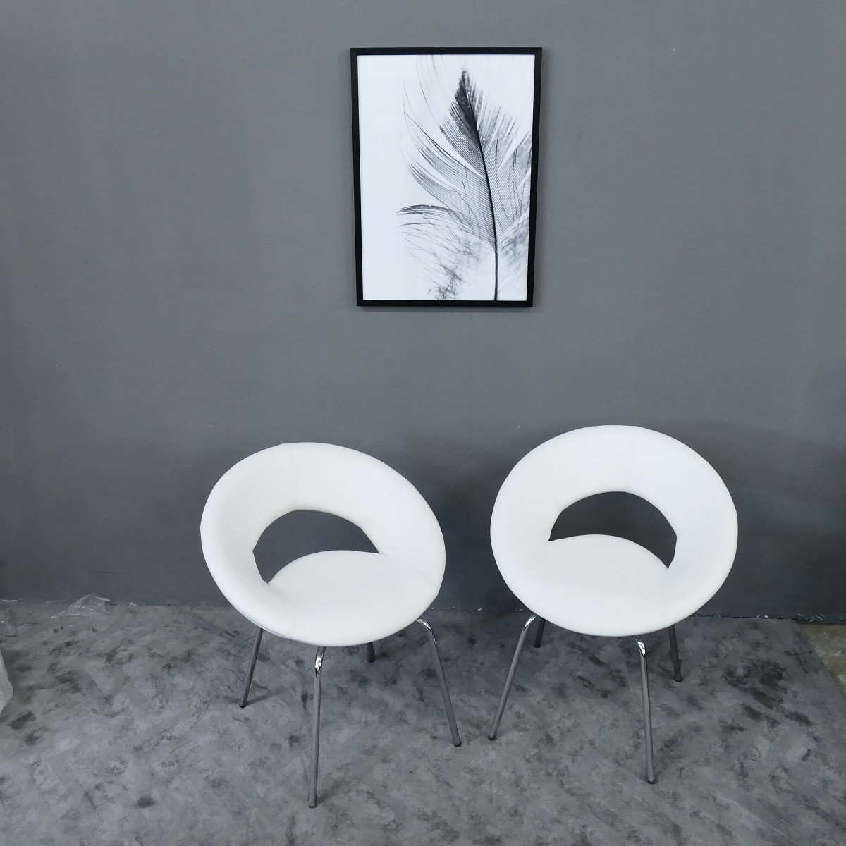 Designer Lounge Sessel Material PU white top stylish