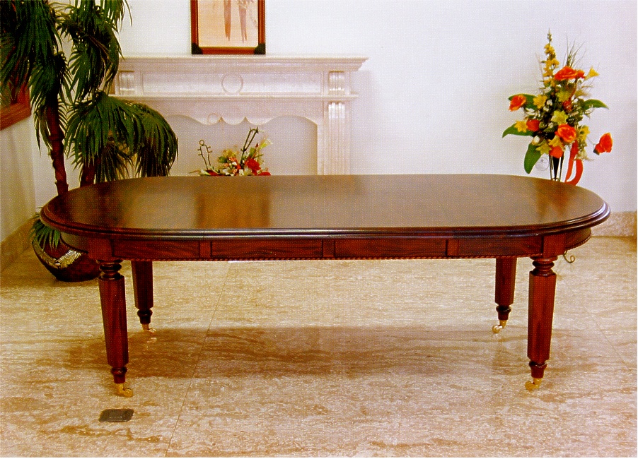 Tisch Esstisch Serie Vanessa Mahagoni 300 cm  brown Walnuss